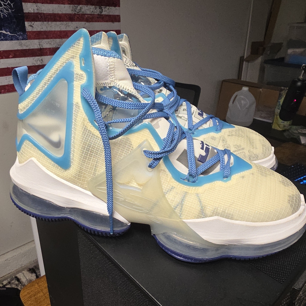 Nike Blue and White Sneakers